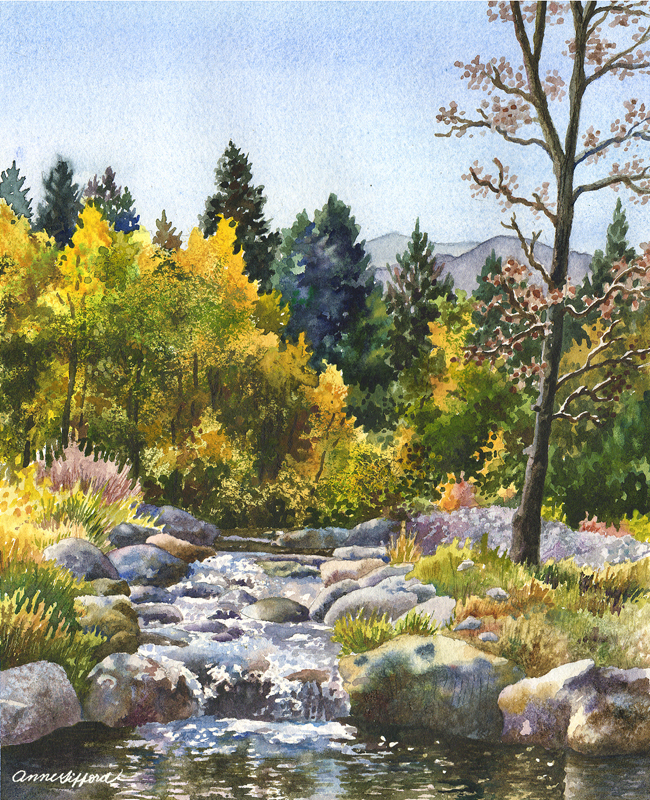 Creek at Caribou by Anne Gifford
