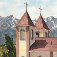 Holy Family Catholic Church by Anne Gifford