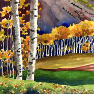 Autumn Aspens by Anne Gifford