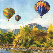 Balloons at Twin Lakes