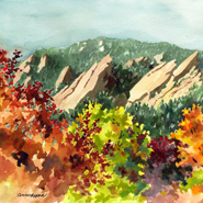 Fall Flatirons by Anne Gifford