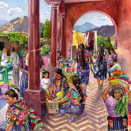 Guatemalan Marketplace by Anne Gifford