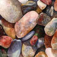 River Rocks by Anne Gifford