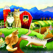 Spike Barncats by Anne Gifford