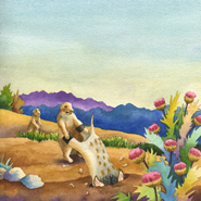 Spike Gets Stuck in a Prairie Dog Hole by Anne Gifford